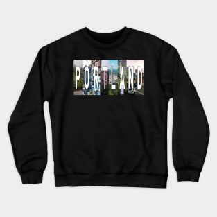 Portland Oregon Collage Crewneck Sweatshirt